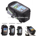 Good quality Cell Phone Bicycle Motorcycle MTB Handlebar Tube Bag for iPhone5s Samsung S3 S4 with headphone outlet port